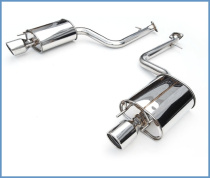 Lexus 13+ IS250/350 Q300 Axleback Sportavgassystem Rostfritt Stål (Rullade Kanter) (Ej MID-PIPE) Invidia